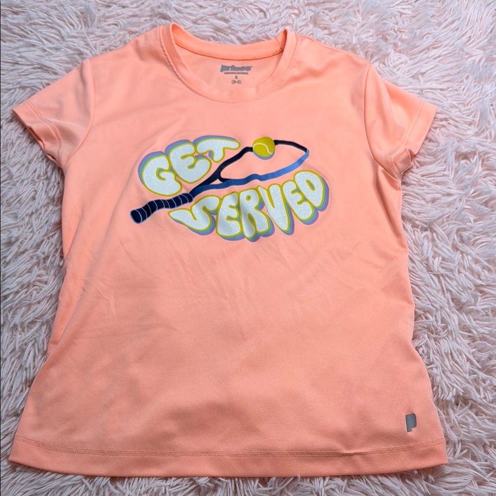 Prince Orange Short Sleeve Tee with Graphic Design